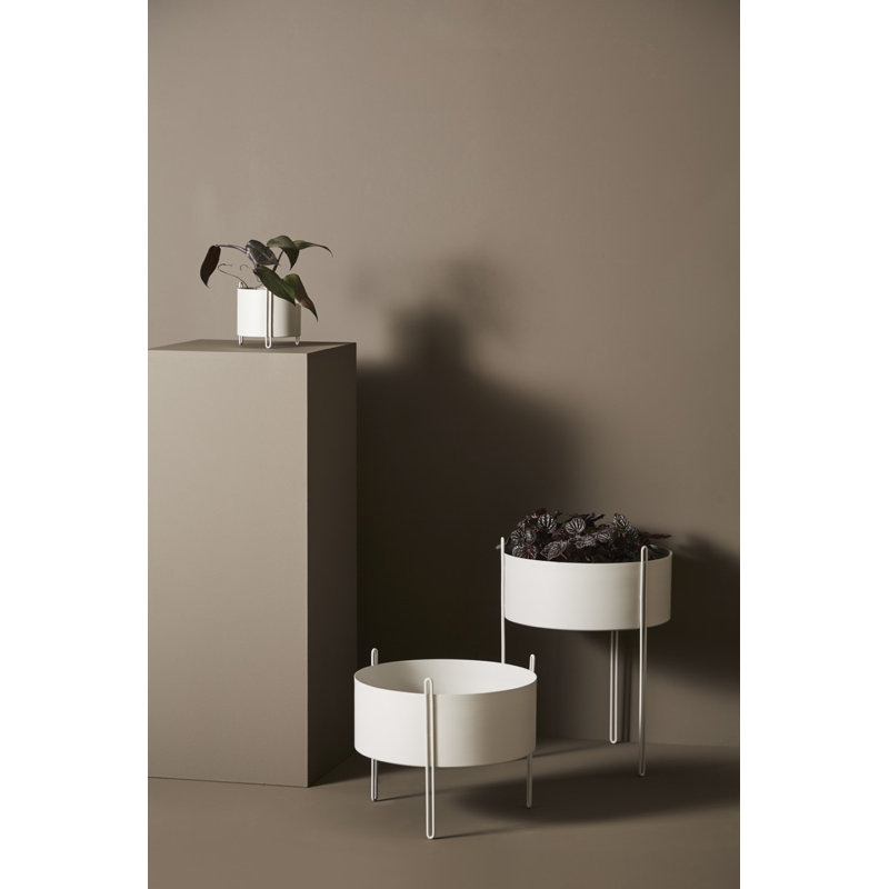 Pidestall Planter (Small), Gray