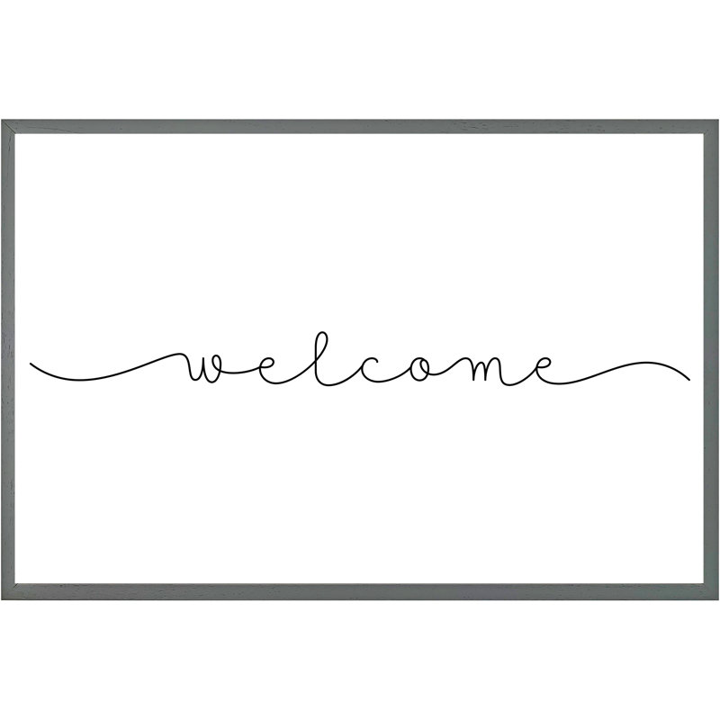 Fultonville Single Picture Frame Wall Art, 76cm H x 114cm W x 4cm D, Grey Framed