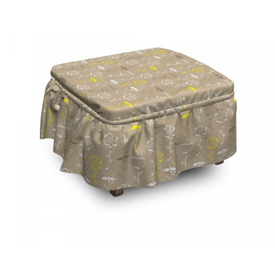 Box Cushion Ottoman Slipcover