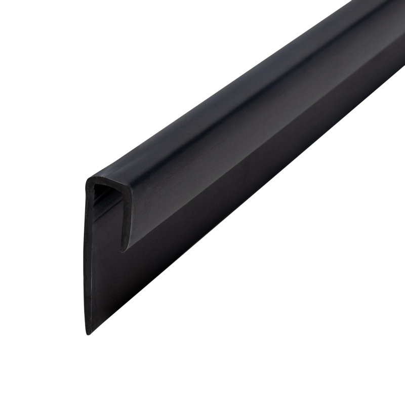 Styrène 3/16 po | Capuchon de moulage | Pro Pack Plus: (25) pièces de 8 pieds de long, Noir, noir, noir, noir