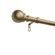 Deantrei Exclusive Home Sphere 1" Curtain Rod and Coordinating Finial Set, Adjustable