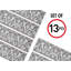 Tapis d'escalier intérieur antidérapant de 9 po x 28 po Spraggins