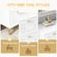 Bureau de bureau élégant, bureau d'ordinateur en bois, bureau de direction pratique