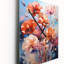 Horloge murale multicolore avec œillets Carnation-99632385