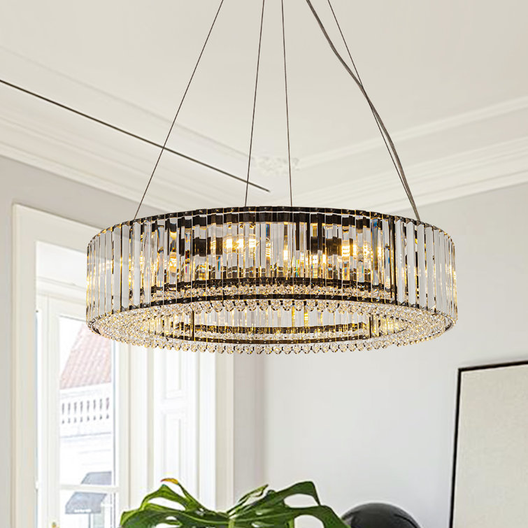 Jauregui 8-Light Crystal Chandelier with Crystal Accents