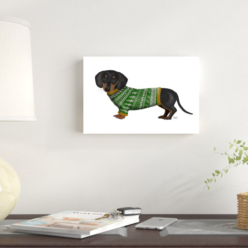 «Christmas Des» par Fab Funky - impression sur toile tendue, H 8 po x l 12 po