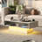 Modern Rectangular Coffee Table with Storage – Unique Design and 16-Level Adjustable Brightness