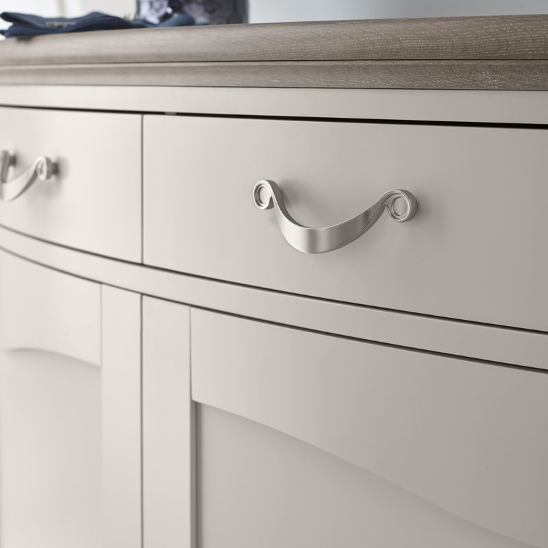 Dimas Display Cabinet, Soft Grey/Grey Washed Oak