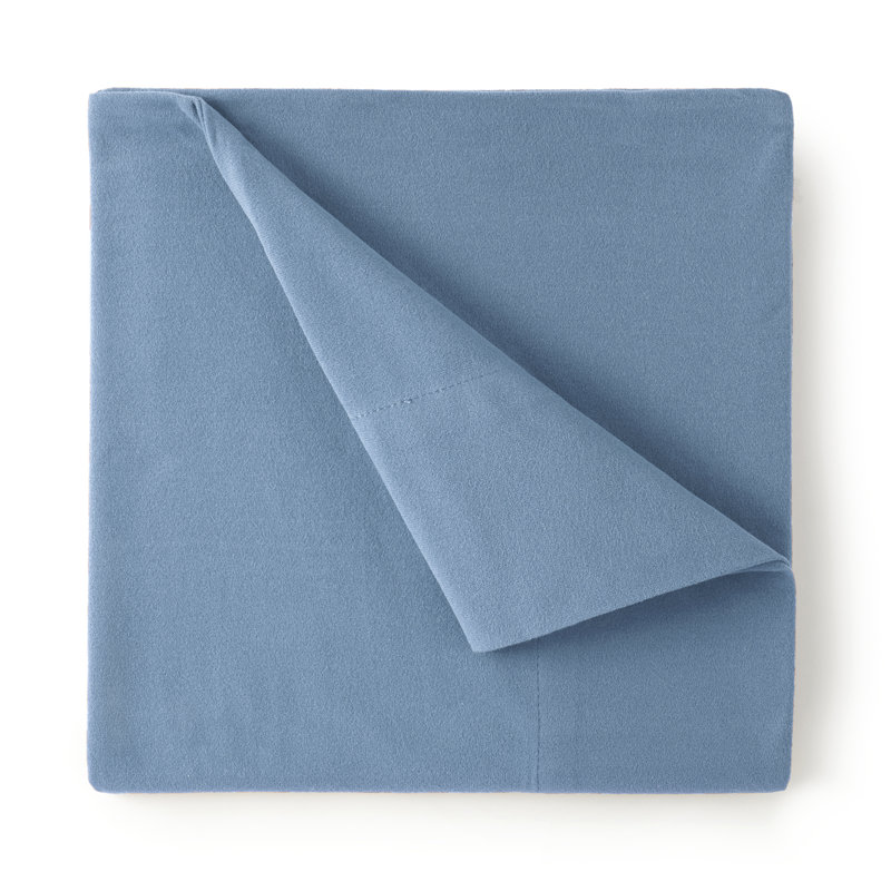 Ensemble de draps à poche profonde en microflanelle® de couleur unie, Drap pour très grand lit californien + drap-houss
