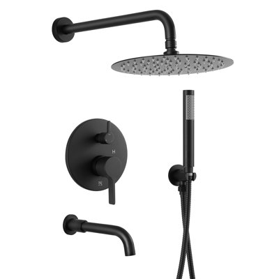 Calder Complete Shower System with Rough in-Valve