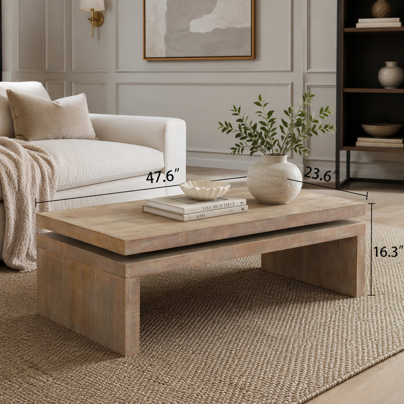 Modern Coffee Table, Natural