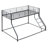 Metal Floor Bunk Bed, Twin XL over Queen, Sturdy Steel Frame, Space-Saving Contemporary Design