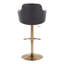Tabouret de bar réglable avec pivot