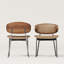 2 chaises de salle à manger, chaises de style moderne Mid-Century et chaises décoratives sans accoudoirs-1604505361