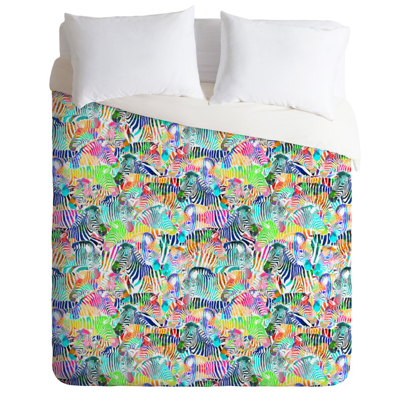 Eclectic Polyester Duvet Cover, Twin Duvet Cover + 1 Standard Sham