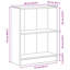 Bookshelf Standing Shelf Storage Rack Book Cabinet Engineered Wood