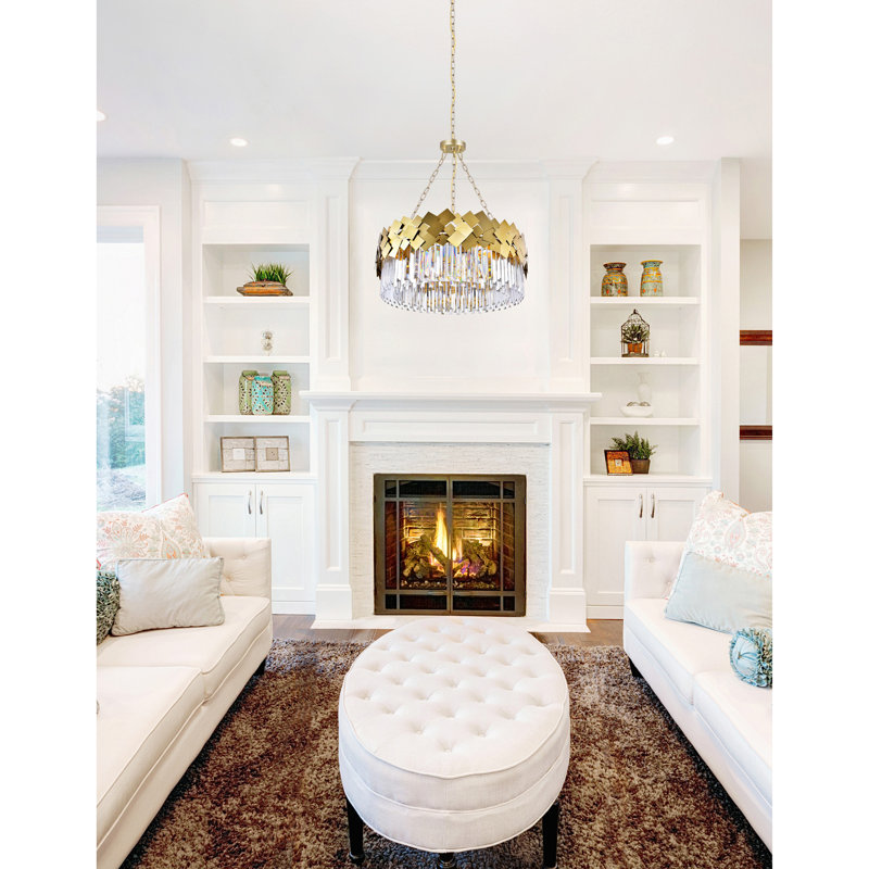 8 - Light Dimmable Drum Chandelier