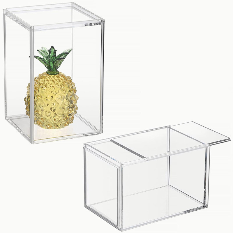 2-pack Clear Acrylic Display Cases