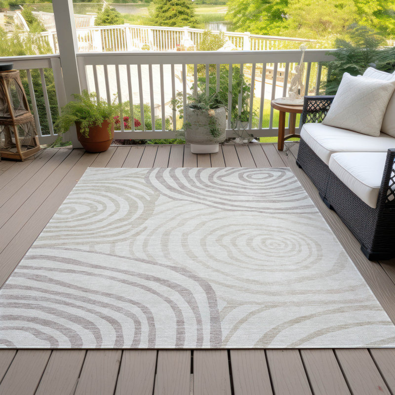 Leis Abstract Indoor Rug, Rectangle 3' x 5'