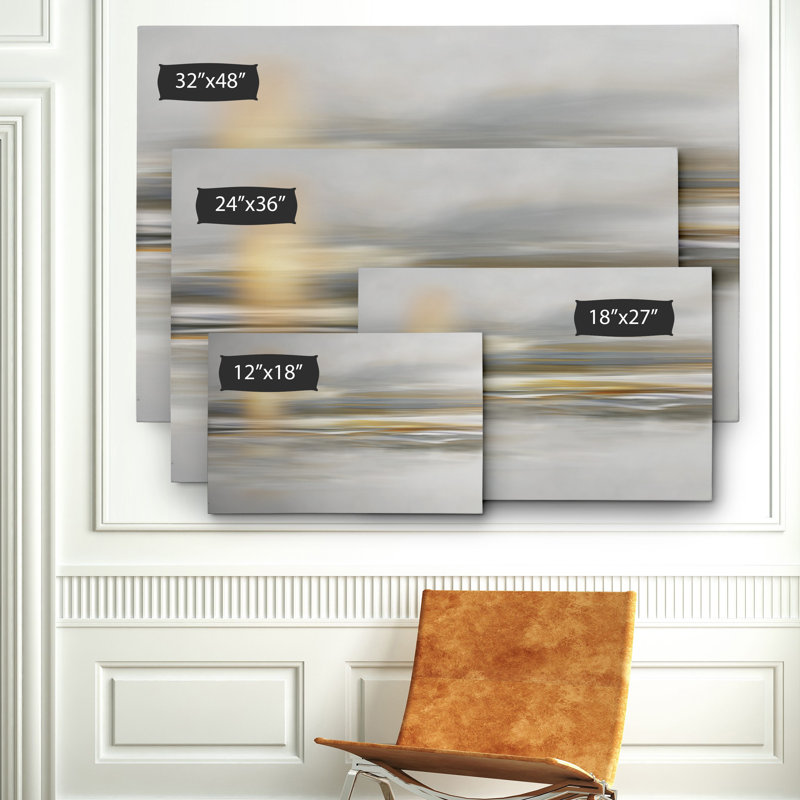«Soft Sea Landscape», impression sur toile tendue, H 12 po x l 18 po x P 1,5 po