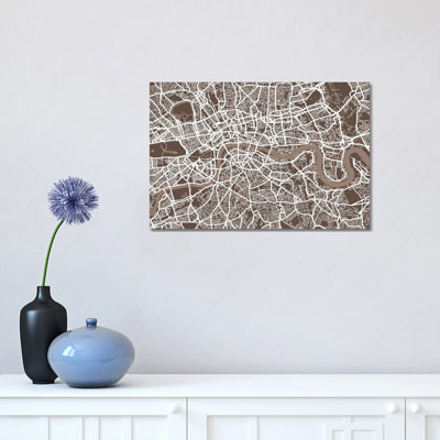 London Map VII by Michael Tompsett - Wrapped Canvas Painting