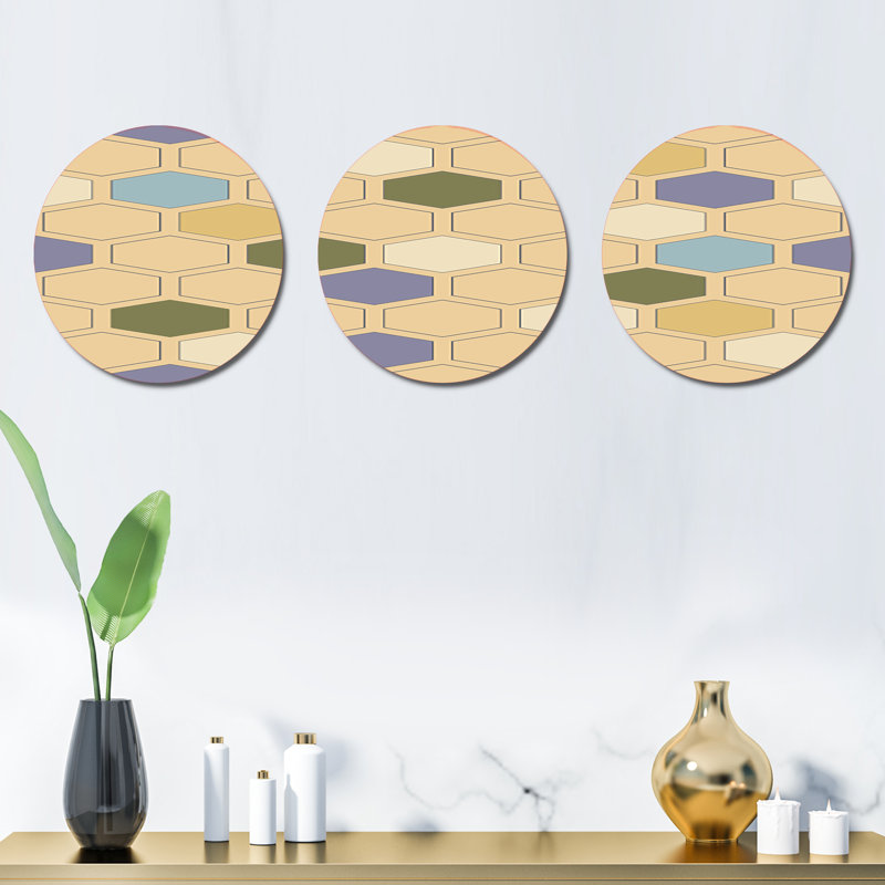 Abstract Wall Decor on Metal