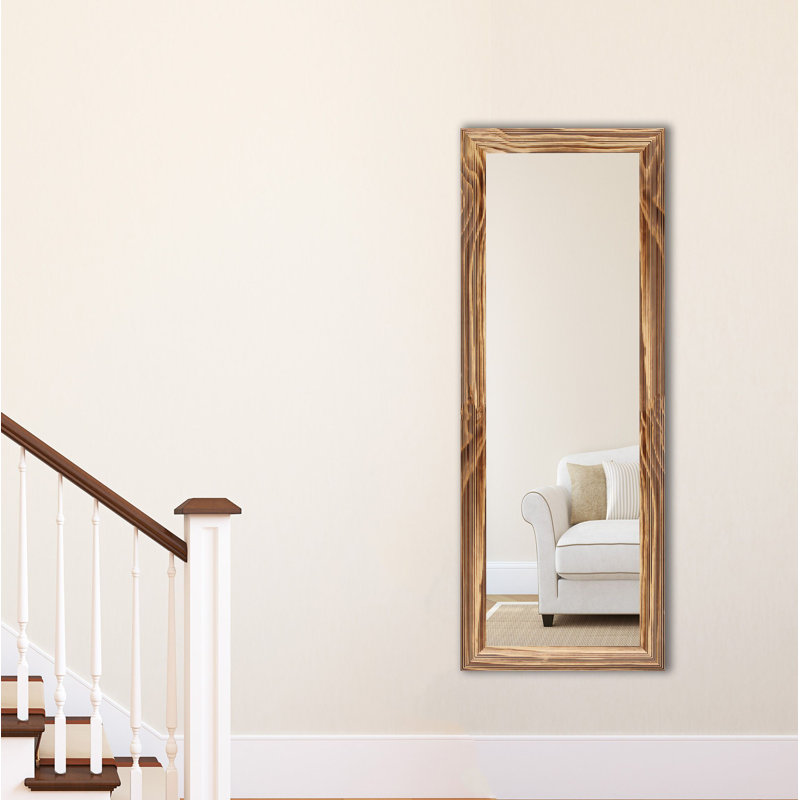 Miroir Carlea, Naturel brûlé, H 59 po x l 20 po