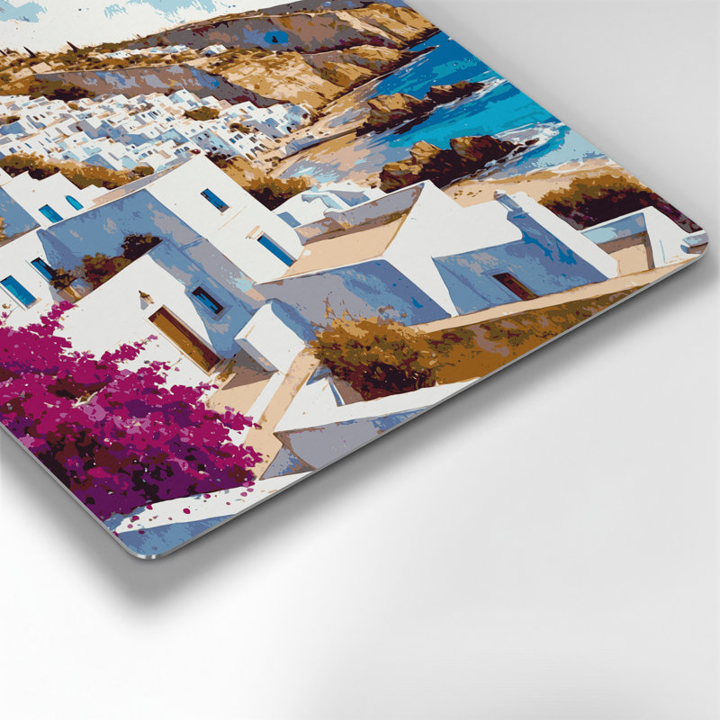 Art mural gris, villes, Ibiza, Espagne, H 16 po x l 16 po