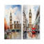 Big Benlondon Skylines I - London Skyline, ensemble de 2 impressions sur toile-102576150-102576148