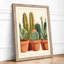 Potted Desert Specimens Botanical - Framed Print-1224909862-1224909867