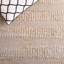 Tapis bleu pâle / naturel en jute et coton à tissage plat Ifeoluwapo-28554201