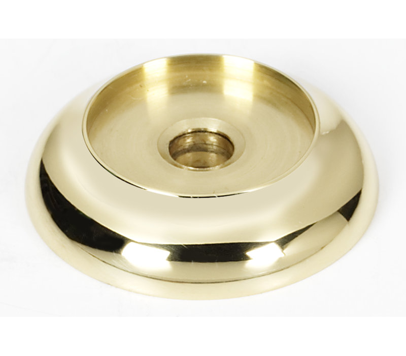 Metal Knob Backplate, Polished Brass