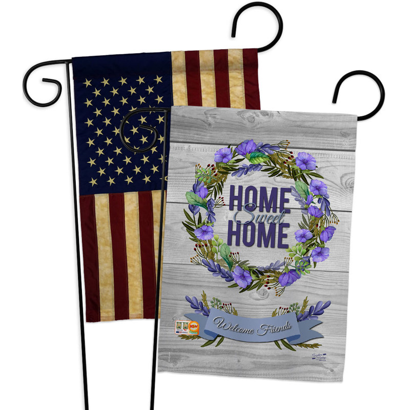 Double Sided 18.5 in. H x 13 in. W Polyester Garden flag