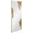 Antique Gold Foiled Icicles on a Frameless Rectangular Wall Mirror,48"x20"