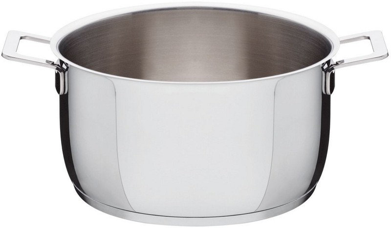 Alessi Pots&Pans Aluminum Round, 9cm H x 16cm diameter