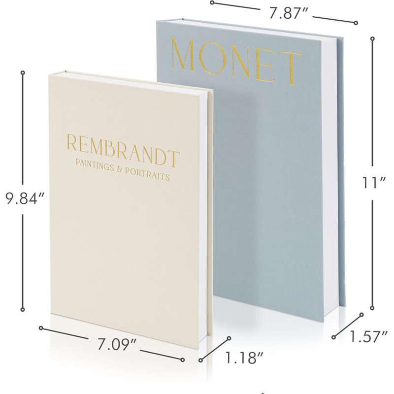 Superbe ensemble décoratif de 2 livres pour votre table basse et vos étagères.