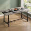 Table de salle à manger moderne, table de cuisine pour 6 à 8 personnes, table de salle à manger longue de 70,9 po