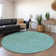 Machine Washable Indoor/Outdoor Claudian ACN1634 Aqua Rug