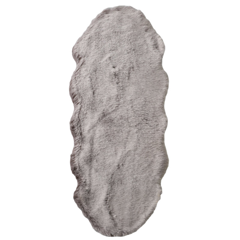 Tapis taupe Mane, Tapis de couloir 2 pi x 5 pi