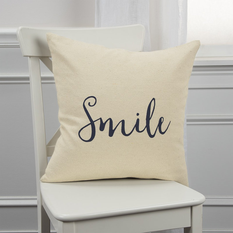 Housse de coussin carré en coton 