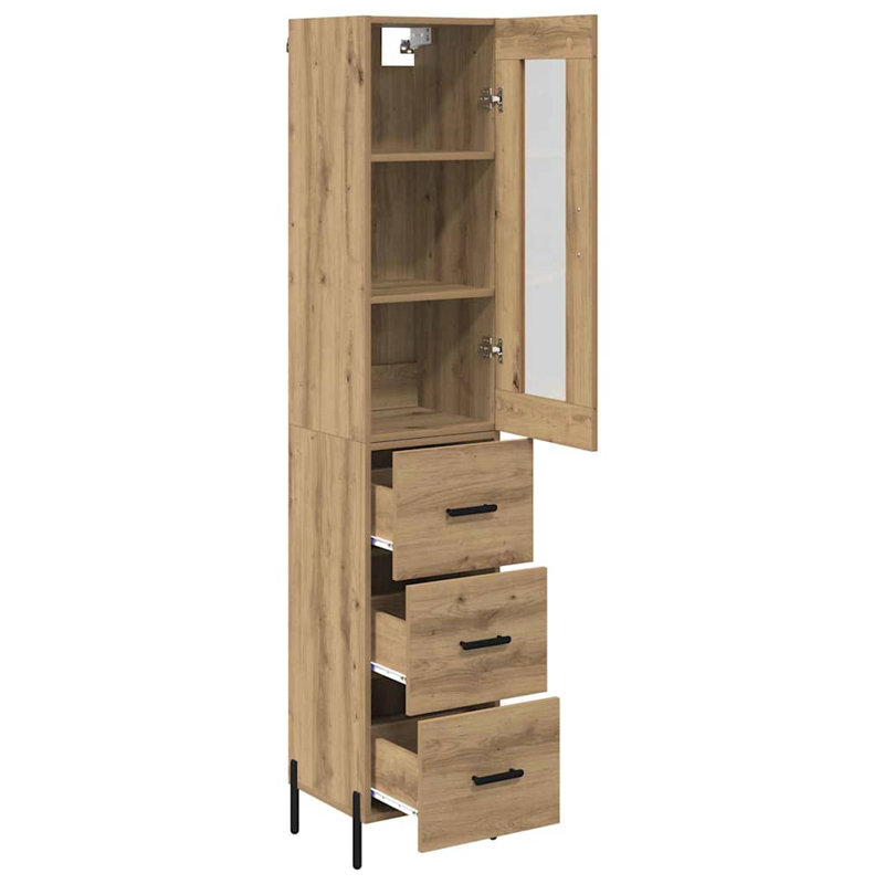 34.5cm Sideboard, Artisan Oak