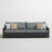 Fionnula 96" W Aluminum Patio Sofa with Sunbrella Cushions-929289011