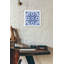 «Blue Tile VI» par Cindy Jacobs, art mural en verre acrylique-537502745