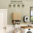 Farmhouse Bathroom Wall Cabinet With 2 Door, 3-Tier Curved Profile Wooden Medicine Cabinet, Wall Mounted Storage Cabinet With Adjustable Shelf And Towel Bar (Natural)-1338266426