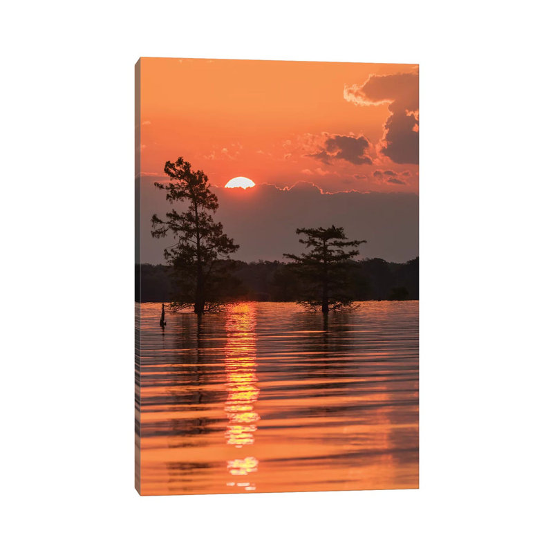 USA, Louisiana, Atchafalaya National Wildlife Refuge. Sunrise On Swamp. by Jaynes Gallery - Wrapped Canvas Gallery-Wrapped Canvas Giclée