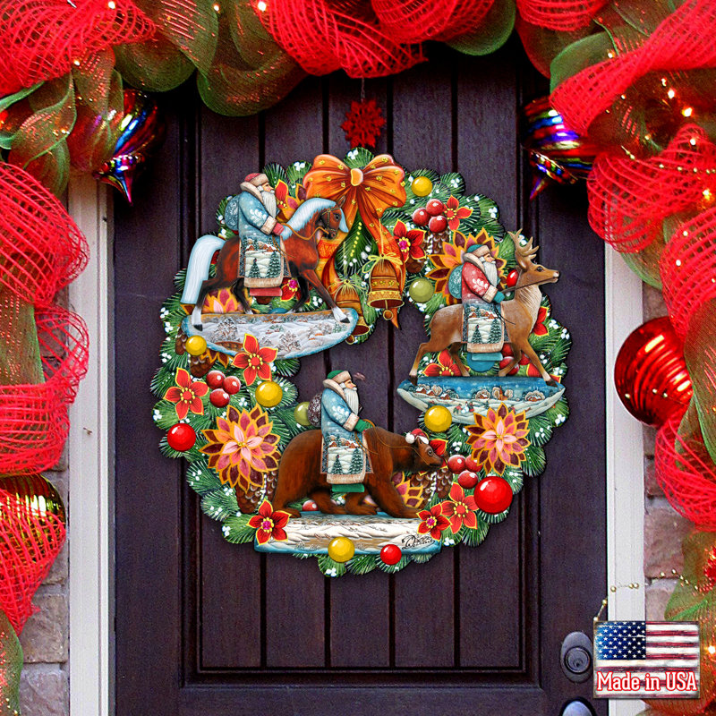 G. Debrekht Handcrafted Faux Wood 18'' Wreath