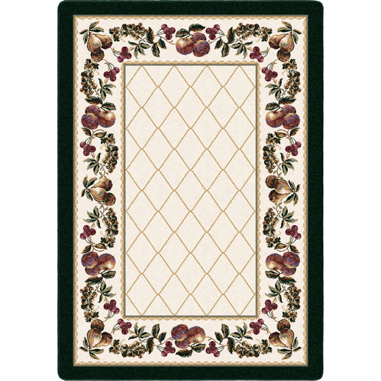 Alminus Signature Fruit Medley Opal Lattice Area Rug