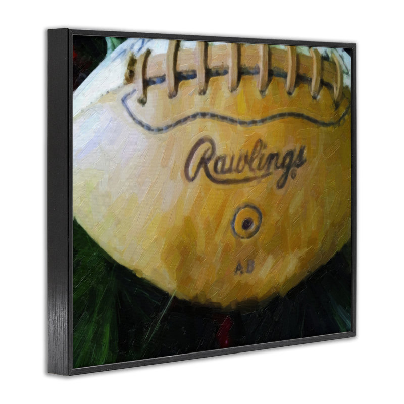 Painterly Team Football, estampe numérique encadrée par Graffi *ee Studios, H 16 po x l 20 po, Giclée encadrée noir minuit