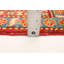 Tapis unique en laine noué à la main de style nouvel âge rouge Gazni 6 pi 4 po x 9 pi 7 po New Age