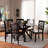 4 - Person Four Leg Dining Set-97030957-97030956